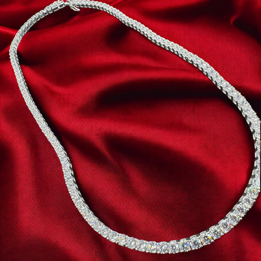 CADENA TENIS EN PLATA MEXICANA .925