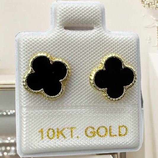 BROQUEL TREBOL EN ORO MEX. 10 K