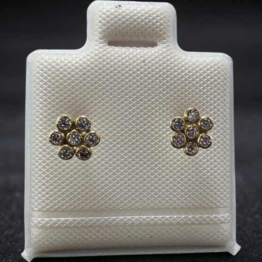 BROQUEL FLOR EN ORO MEX. 14 K