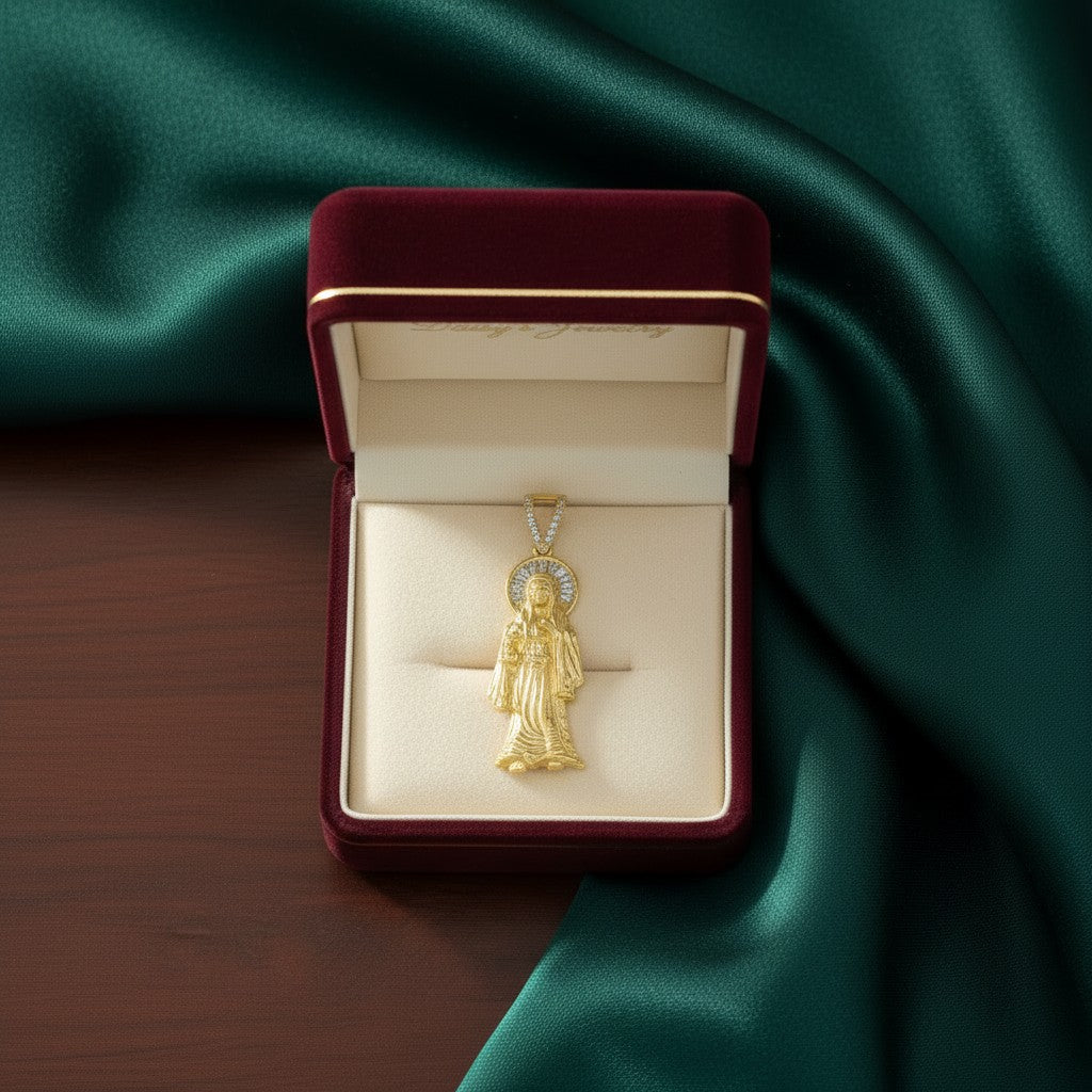 DIJE SANTA MUERTE EN ORO 10 K