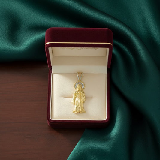 DIJE SANTA MUERTE EN ORO 10 K