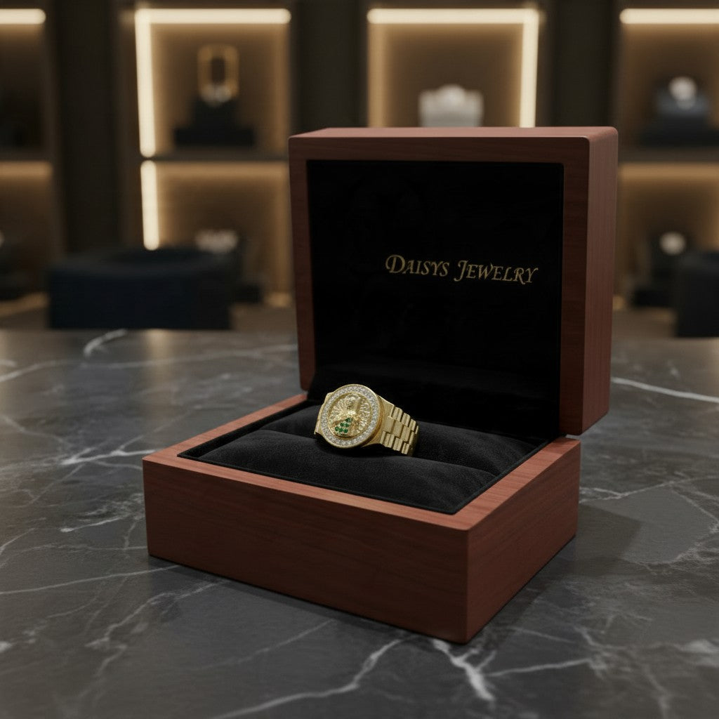 ANILLO PARA CABALLERO SAN JUDAS EN ORO MEXICANO 10 K
