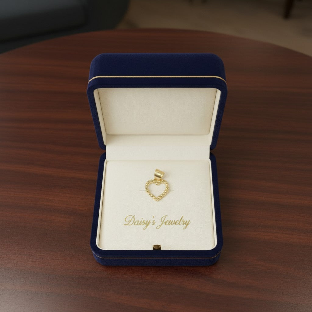 DIJE MINI CORAZON EN ORO 10 K