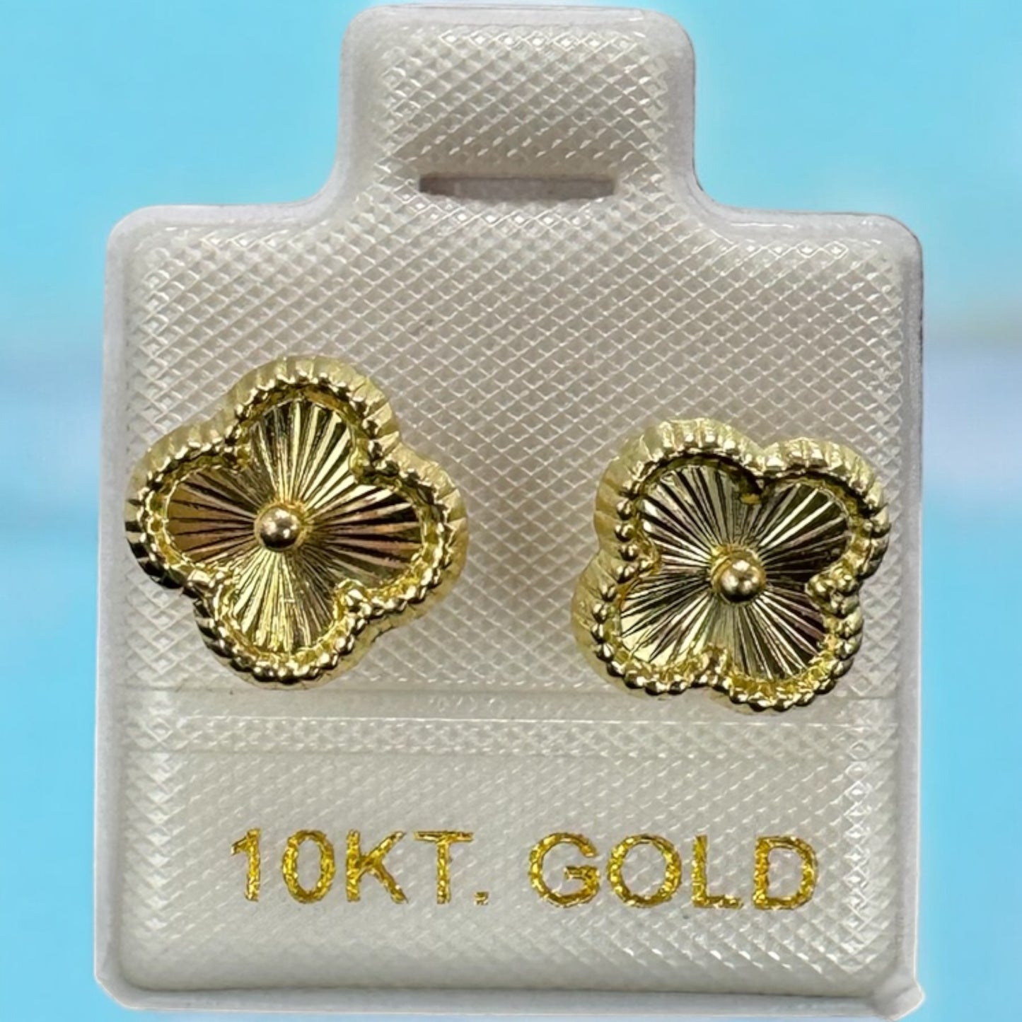 10K Mexican Gold Clover Buckle