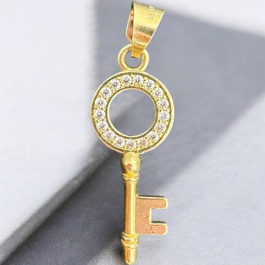 DIJE DE UNA LLAVE EN ORO MEXICANO 10 K