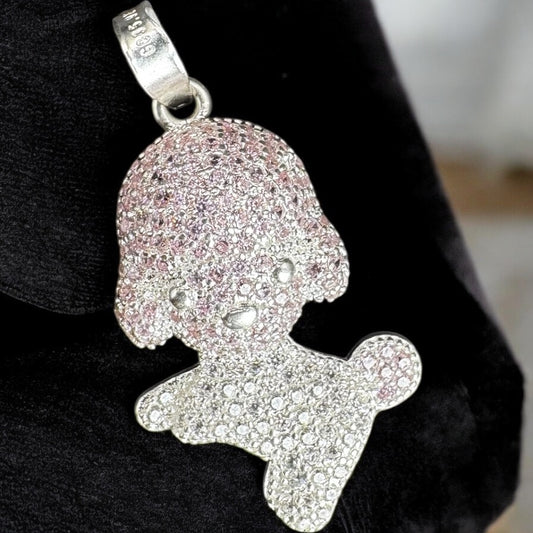 DIJE DE UN PERRITO EN PLATA MEXICANA .925