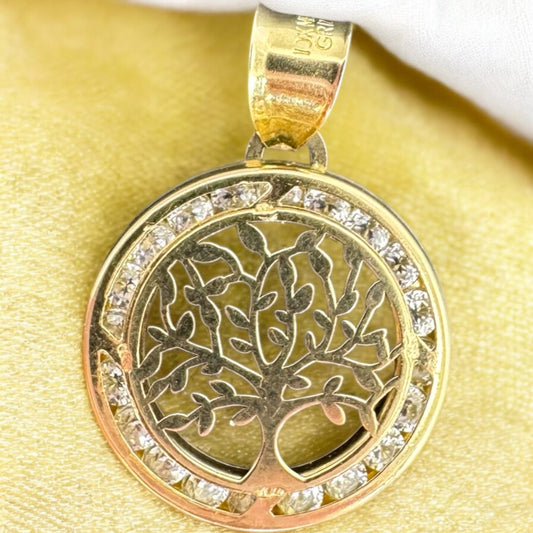 DIJE ARBOL DE LA VIDA EN ORO MEXICANO 10 K
