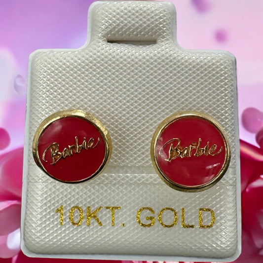 BROQUEL BARBIE EN ORO MEX. 10 K