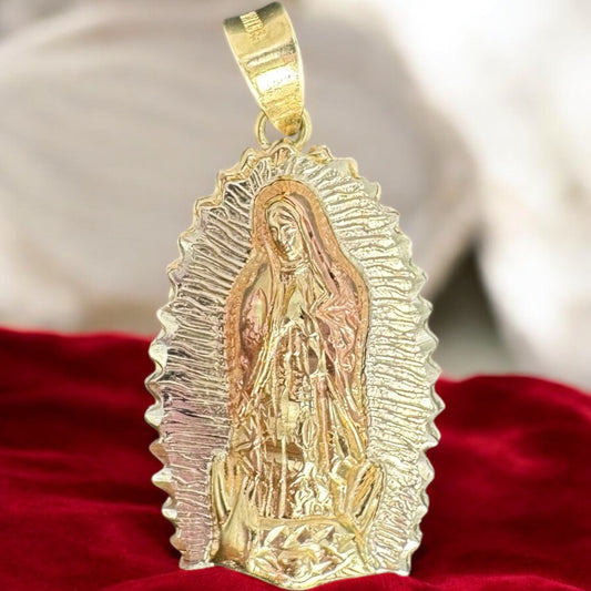 DIJE VIGEN DE GUADALUPE EN ORO MEXICANO 10 K