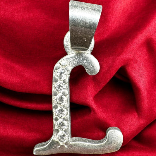 DIJE DE INICIALES EN PLATA MEXICANA .925