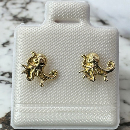 BROQUEL PULPO EN ORO MEX. 10 K