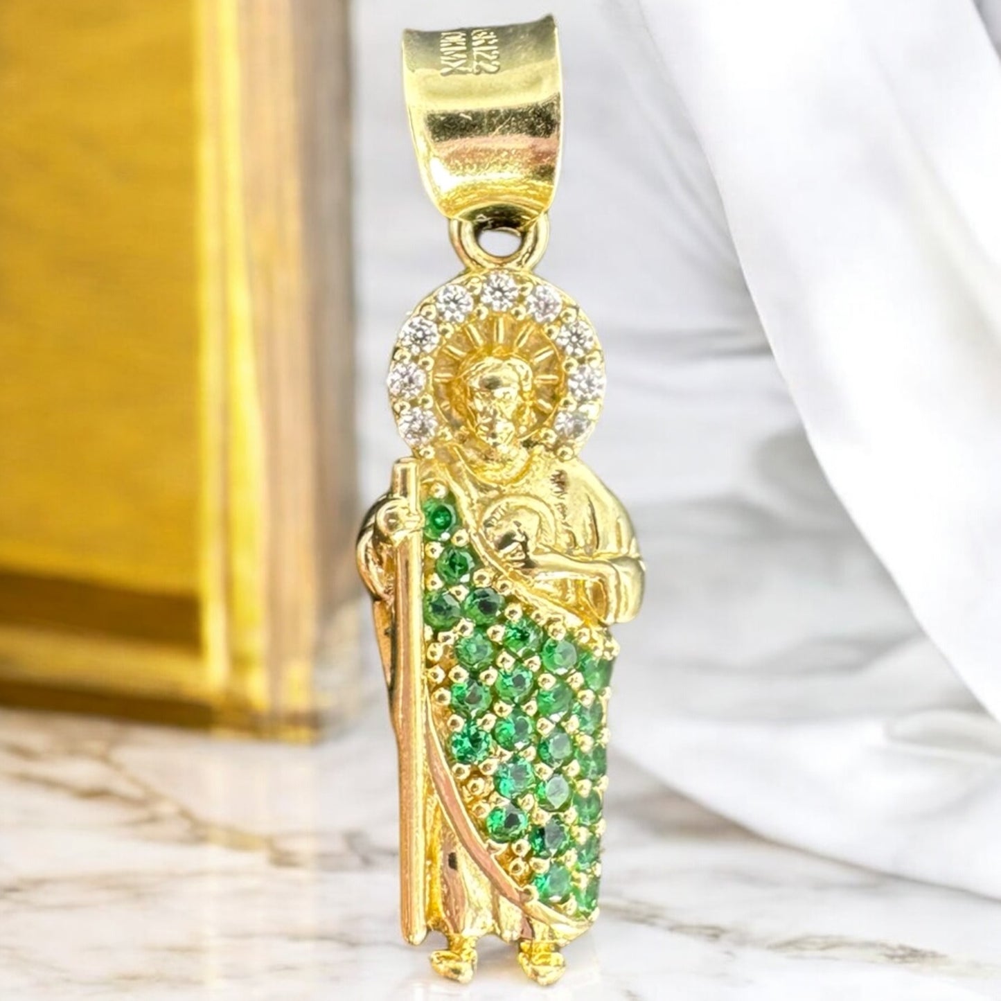 DIJE SAN JUDAS MINI EN ORO MEXICANO 10 K