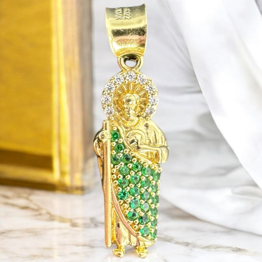 DIJE SAN JUDAS MINI EN ORO MEXICANO 10 K