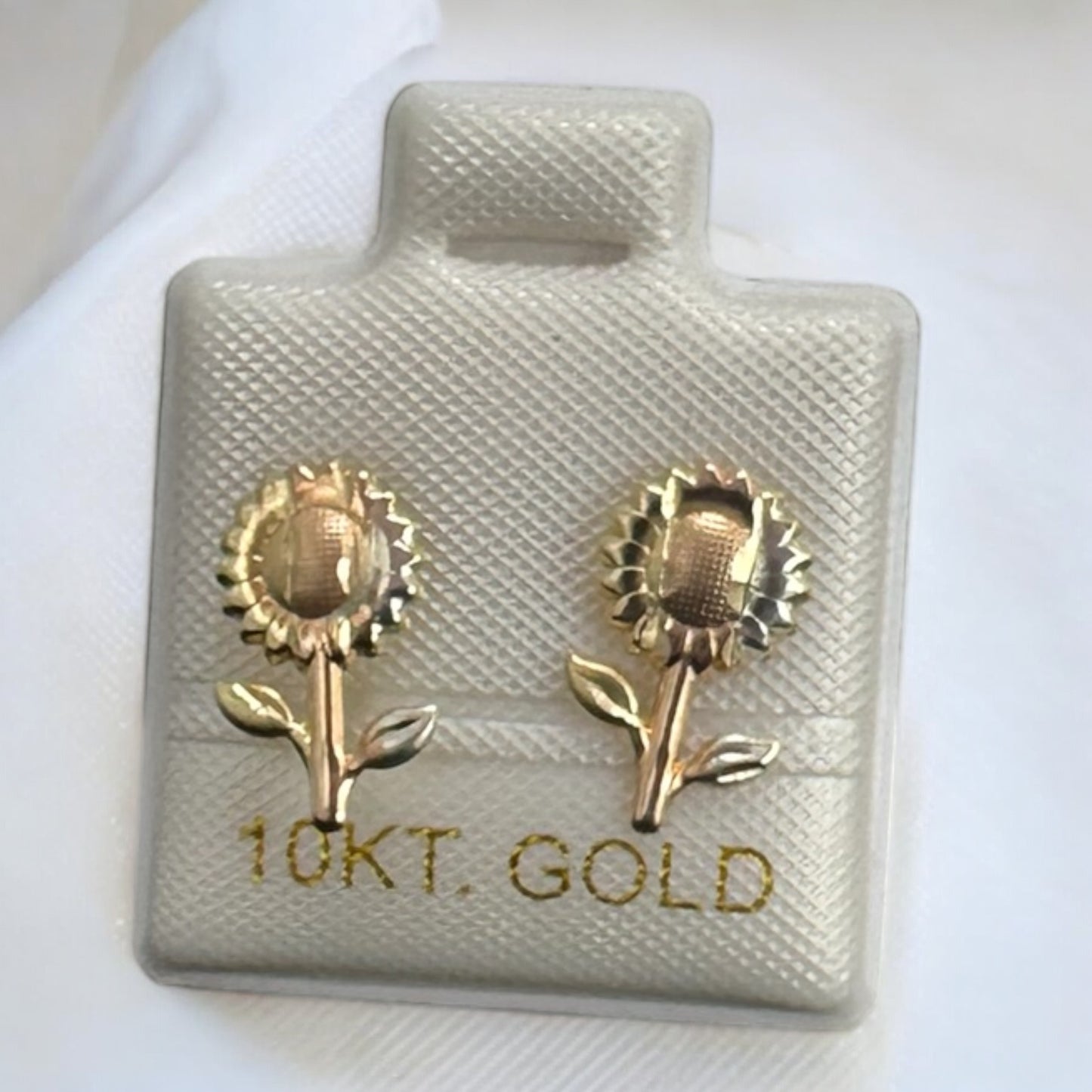 BROQUEL GIRASOL EN ORO MEX. 10 K
