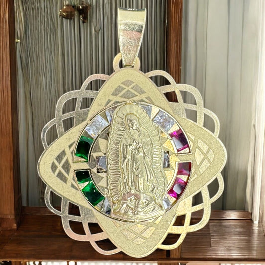 DIJE VIRGEN DE GUADALUPE EN ORO MEXICANO 10 K