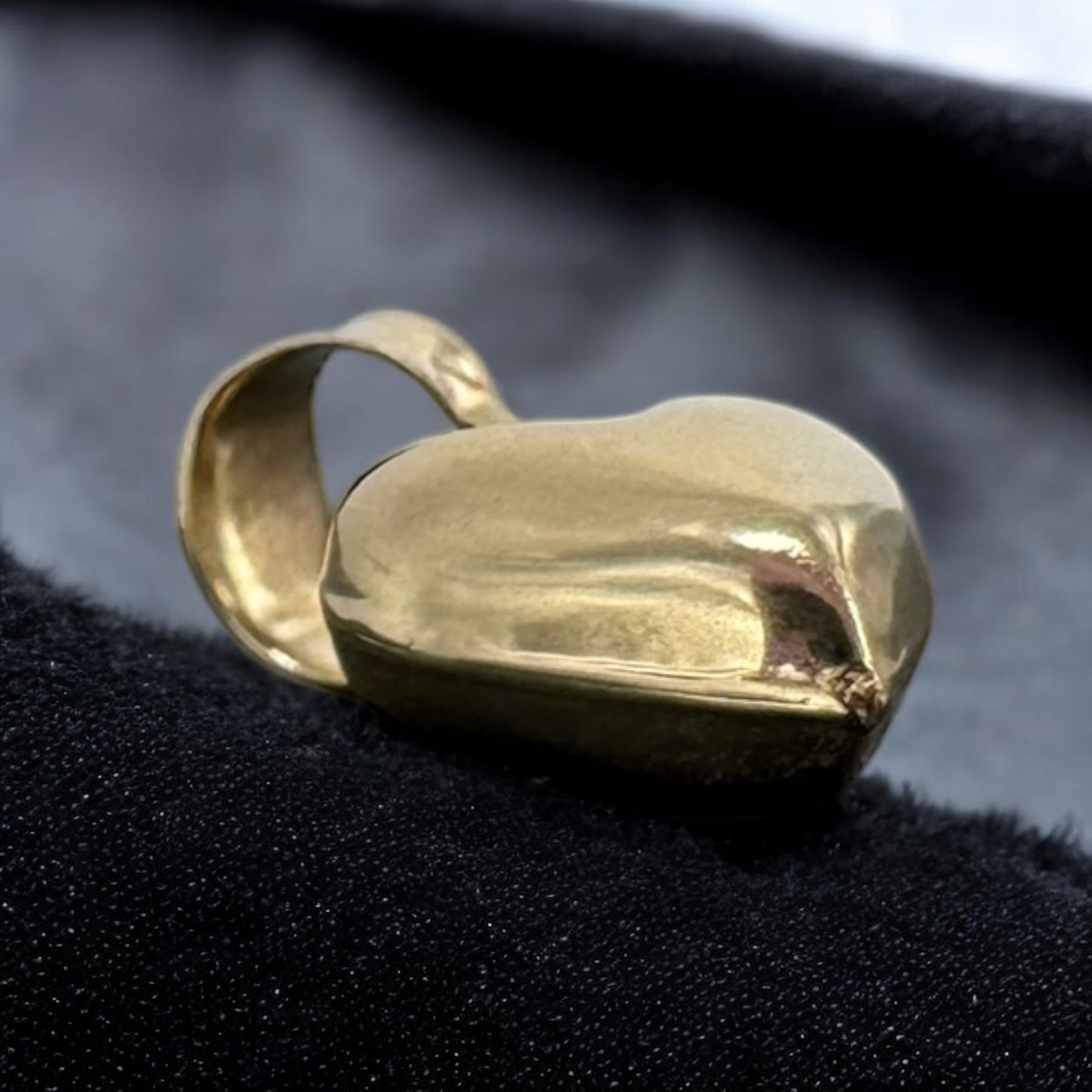 DIJE CORAZON 3 D EN ORO MEXICANO 10 K