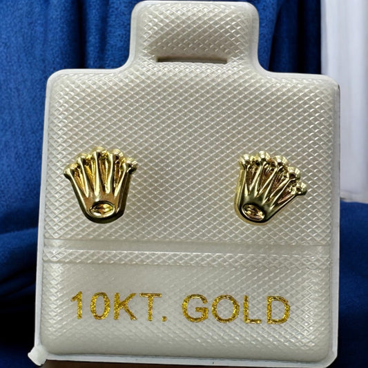 BROQUEL CORONA EN ORO MEX. 10 K