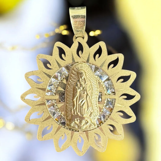 DIJE VIRGEN DE GUADALUPE EN ORO MEXICANO 10 K