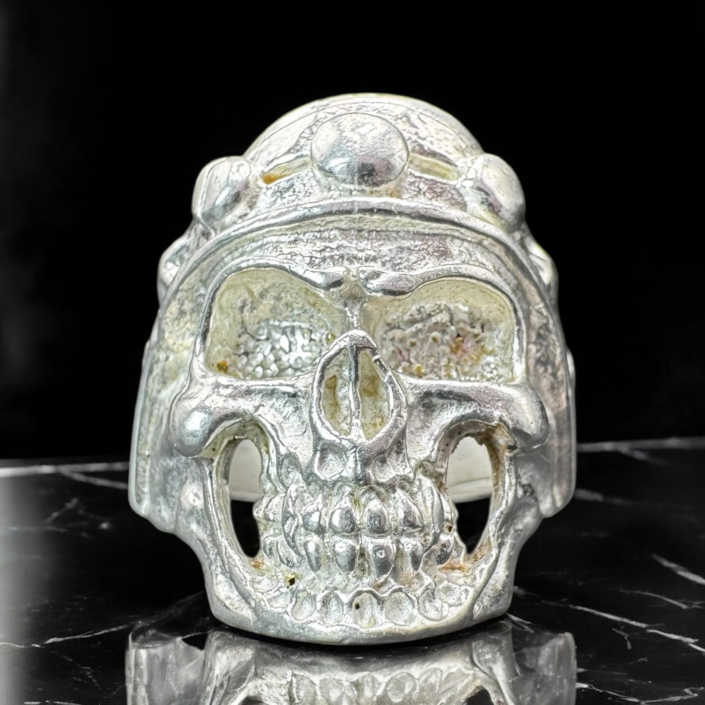 ANILLO CALAVERA PARA CABALLERO EN PLATA MEXICANA .925