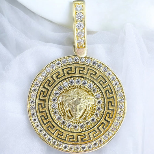 DIJE MEDUSA EN ORO MEXICANO 10 K