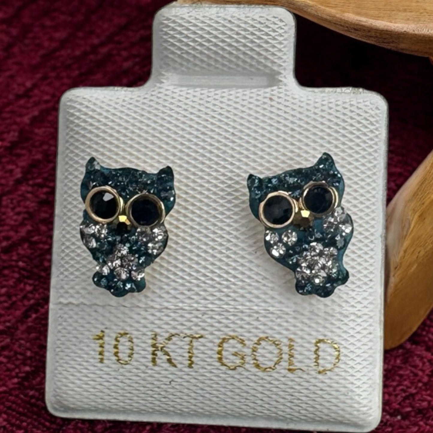 BROQUEL BUHO EN ORO MEX. 10 K