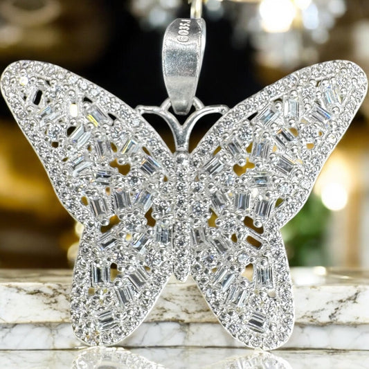 DIJE MARIPOSA EN PLATA MEXICANA .925