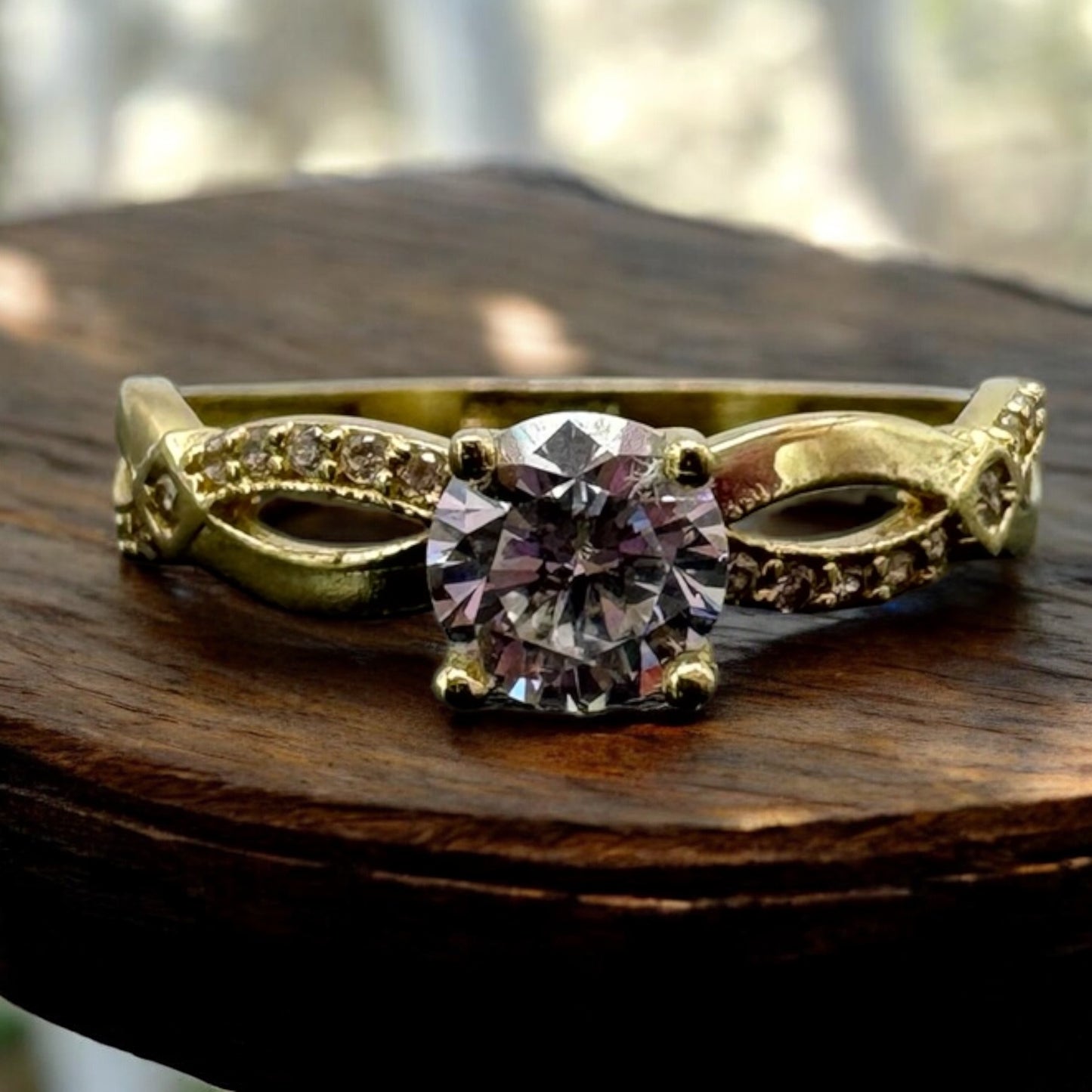 ANILLO DE COMPROMISO EN ORO MEXICANO 10 K