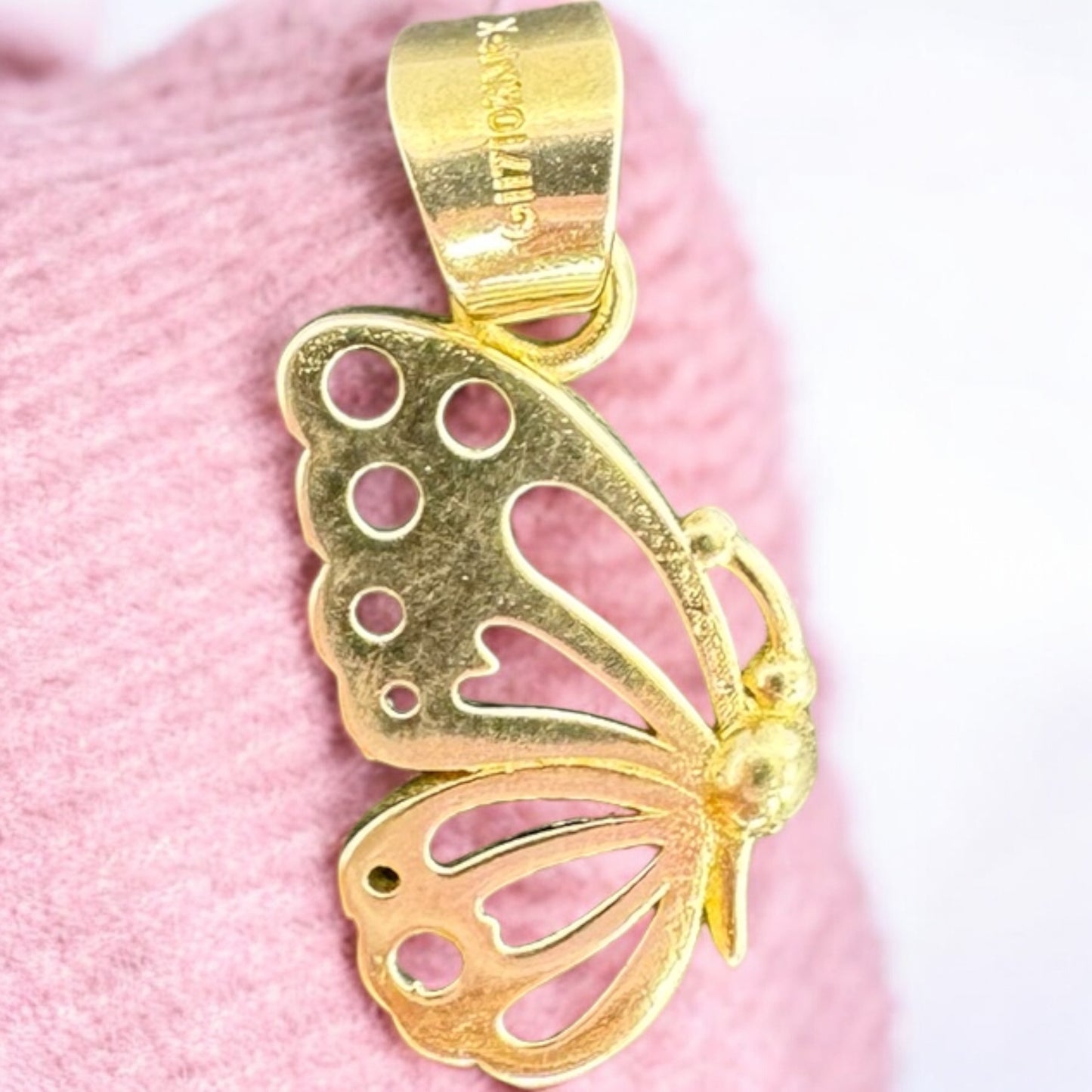 DIJE DE MARIPOSA EN ORO MEXICANO 10 K