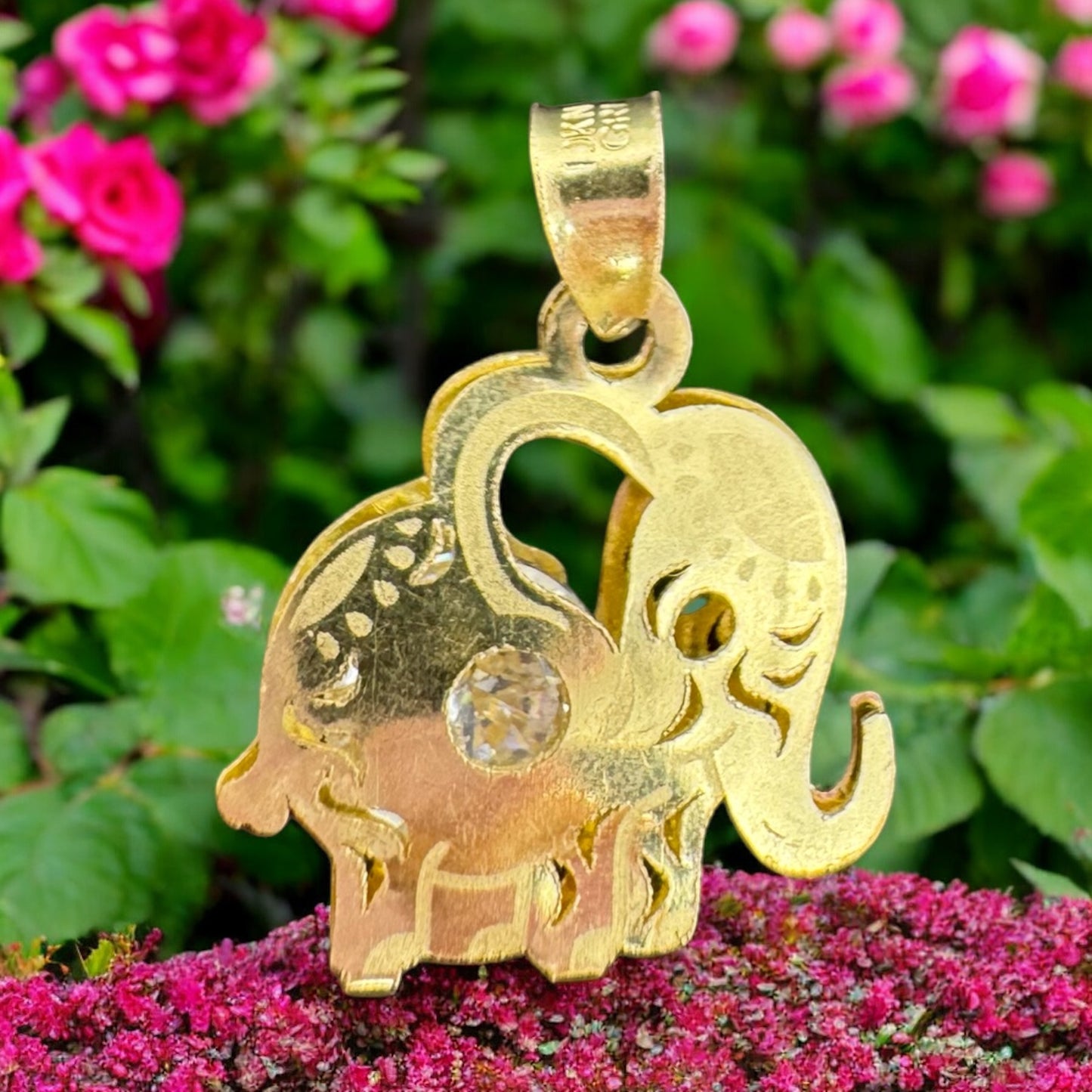 DIJE ELEFANTE 3 D EN ORO MEXICANO 10 K