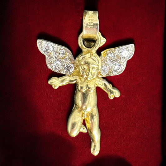 DIJE DE ANGEL EN ORO MEXICANO 10 K