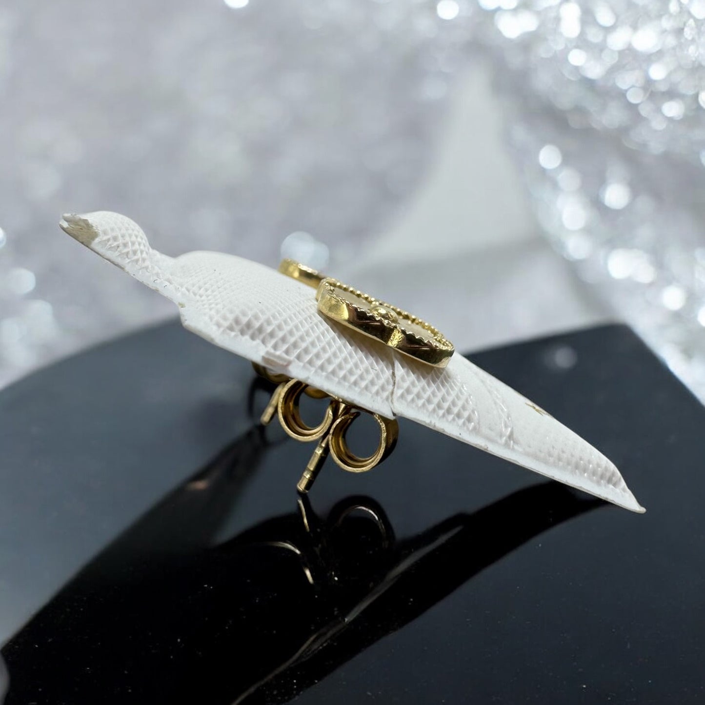 10K Mexican Gold Clover Buckle