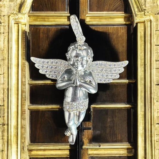 DIJE ANGEL EN PLATA .925