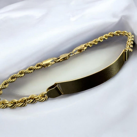 ESCLAVA TORSAL PARA CABELLERO EN ORO MEXICANO 14 K