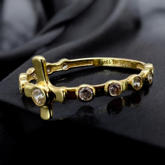 ANILLO RELIGIOSO EN ORO MEXICANO 10 K