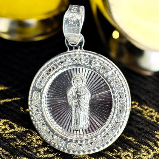 MINI MEDALLA DE SAN JUDAS EN PLATA MEXICANA .925