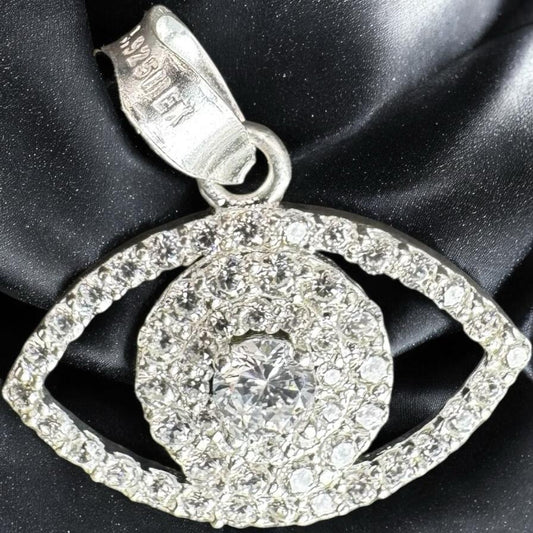 DIJE OJO TURCO EN PLATA MEXICANA .925
