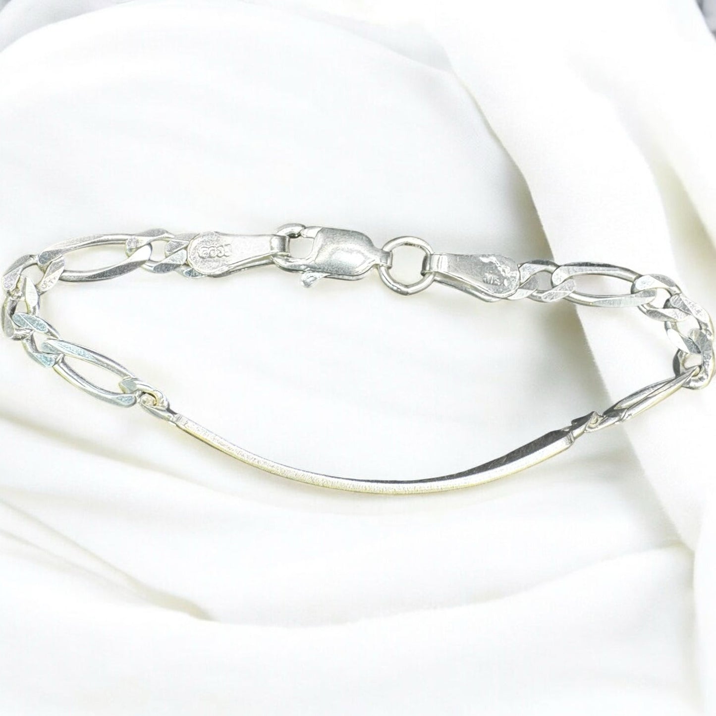 ESCLAVA FIGARO PARA NIÑO/ BEBE EN PLATA MEXICANA .925