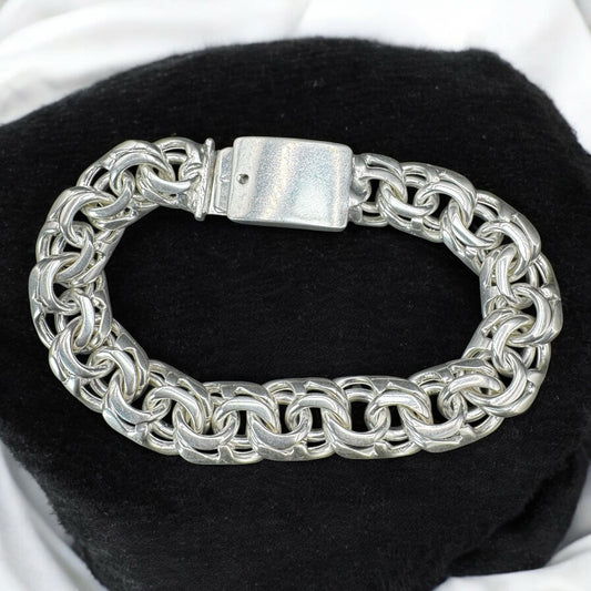 PULSO CHINO EXTRA GRUESO EN PLATA MEXICANA .925