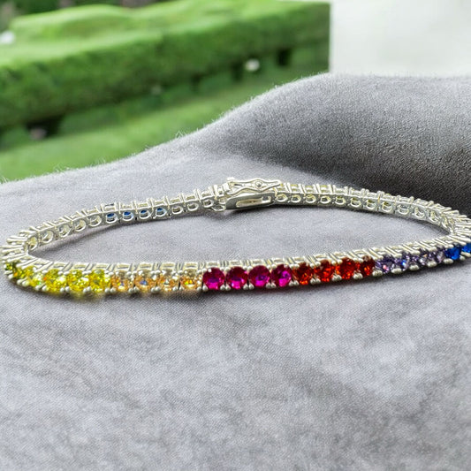 PULSO TENIS EN PLATA MEXICANA .925