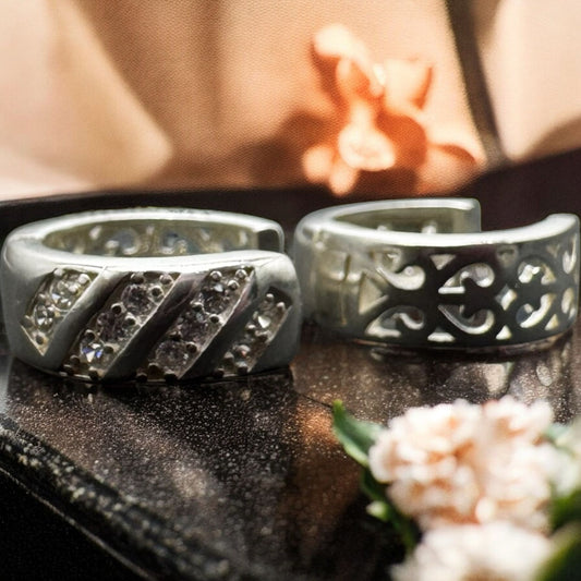 HUGGIE EN PLATA MEXICANA .925