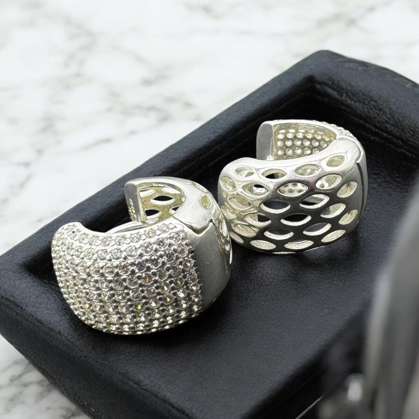 ARETE HUGGIE EN PLATA MEXICANA .925