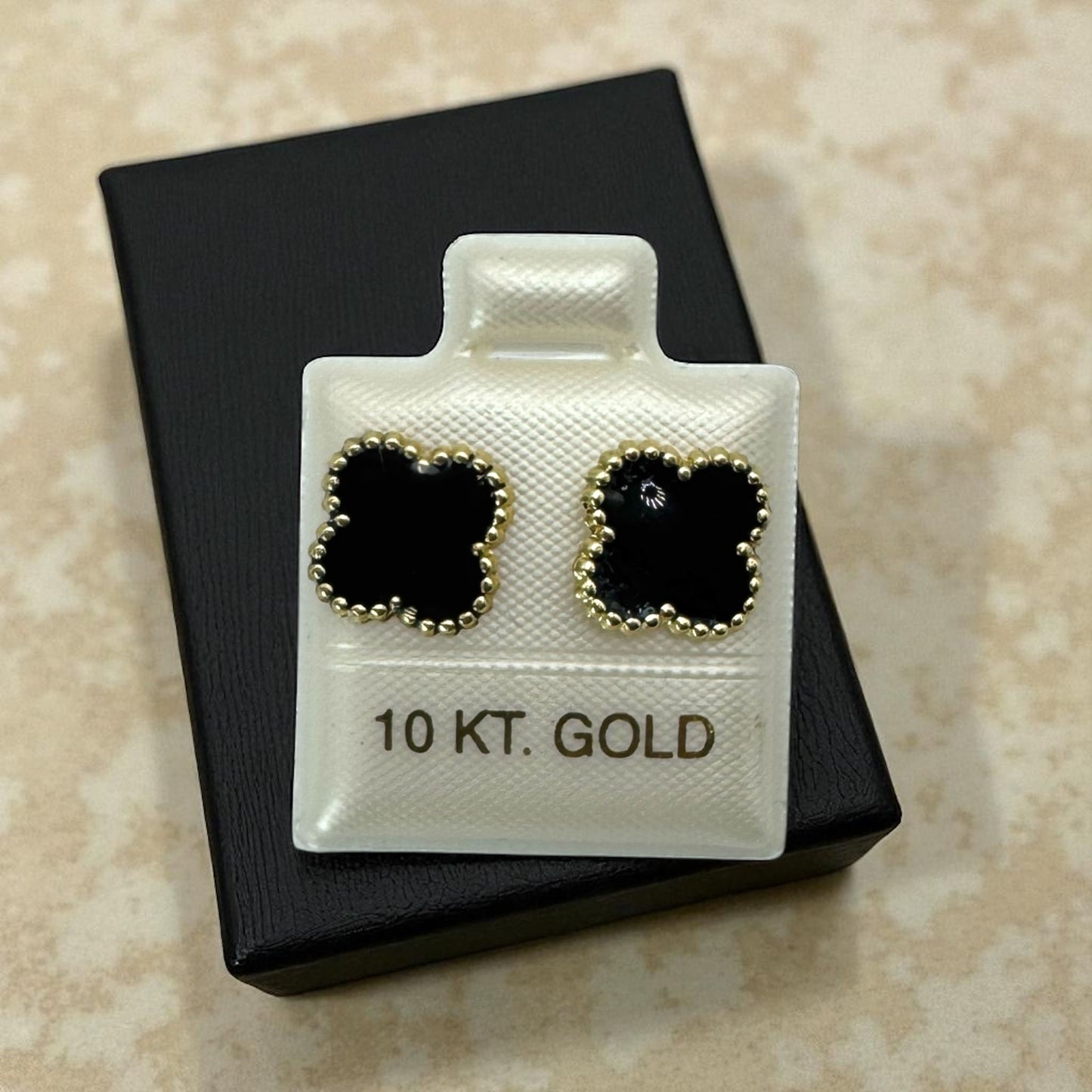 BROQUEL TREBOL EN ORO MEXICANO 10 K