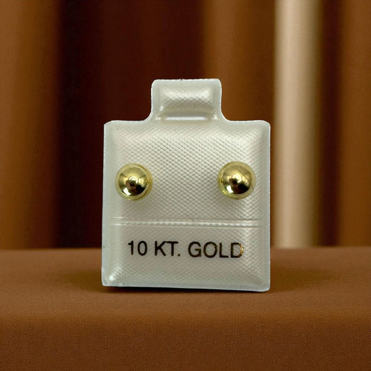 BROQUEL BOLA EN ORO MEXICANO 10 K