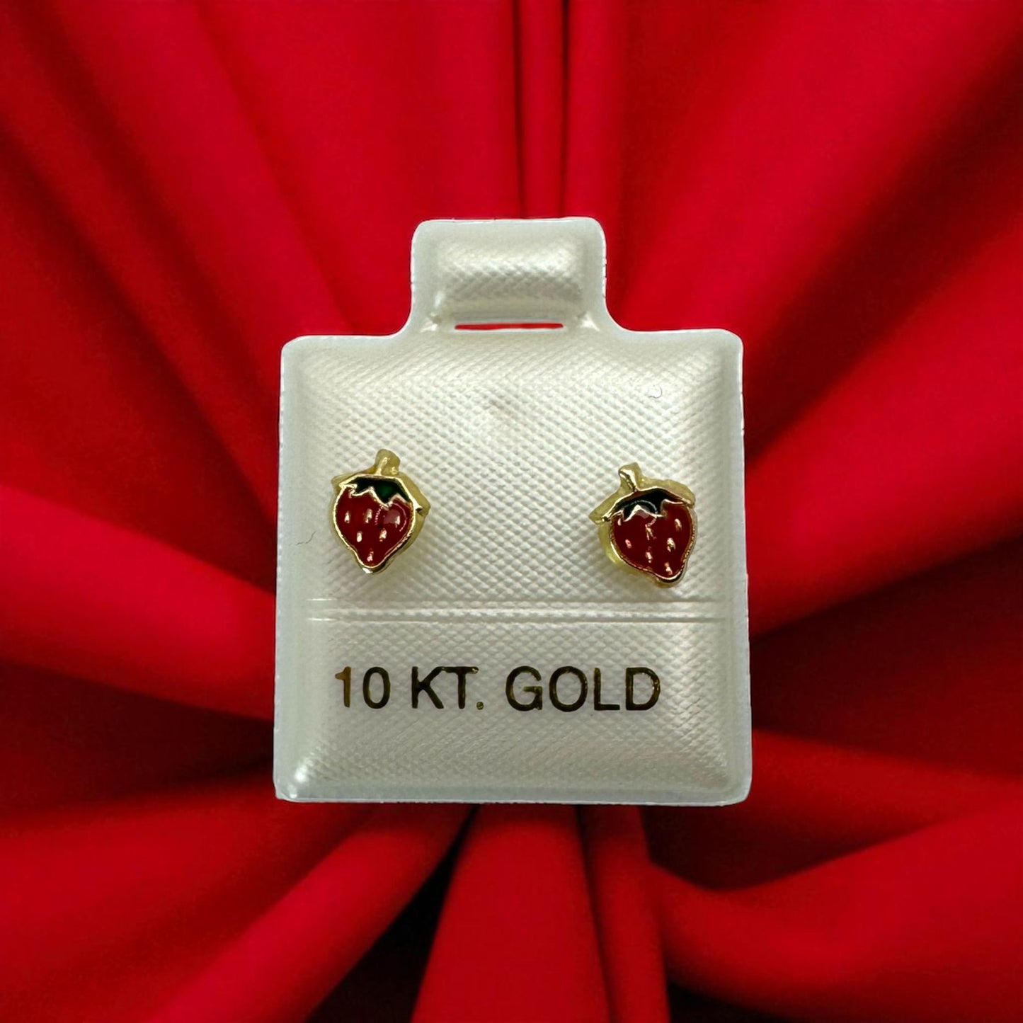 BROQUEL FRESAS ADIAMANTADA EN ORO MEXICANO 10 K
