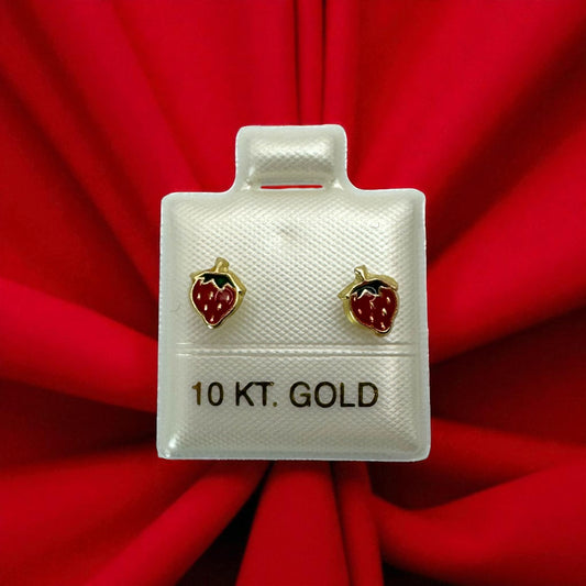 BROQUEL FRESAS ADIAMANTADA EN ORO MEXICANO 10 K
