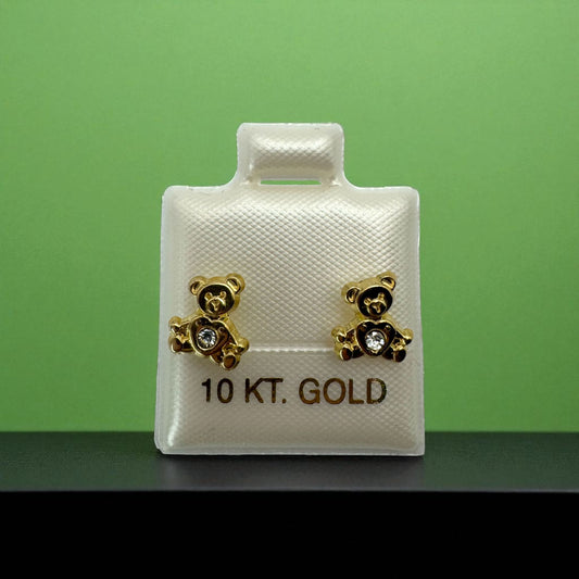 BROQUEL OSITOS EN ORO MEXICANO 10 K