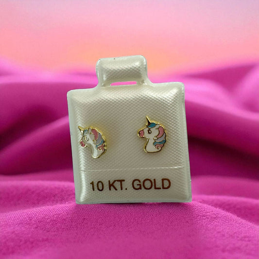 BROQUEL UNICORNIO EN ORO MEXICANO 10 K