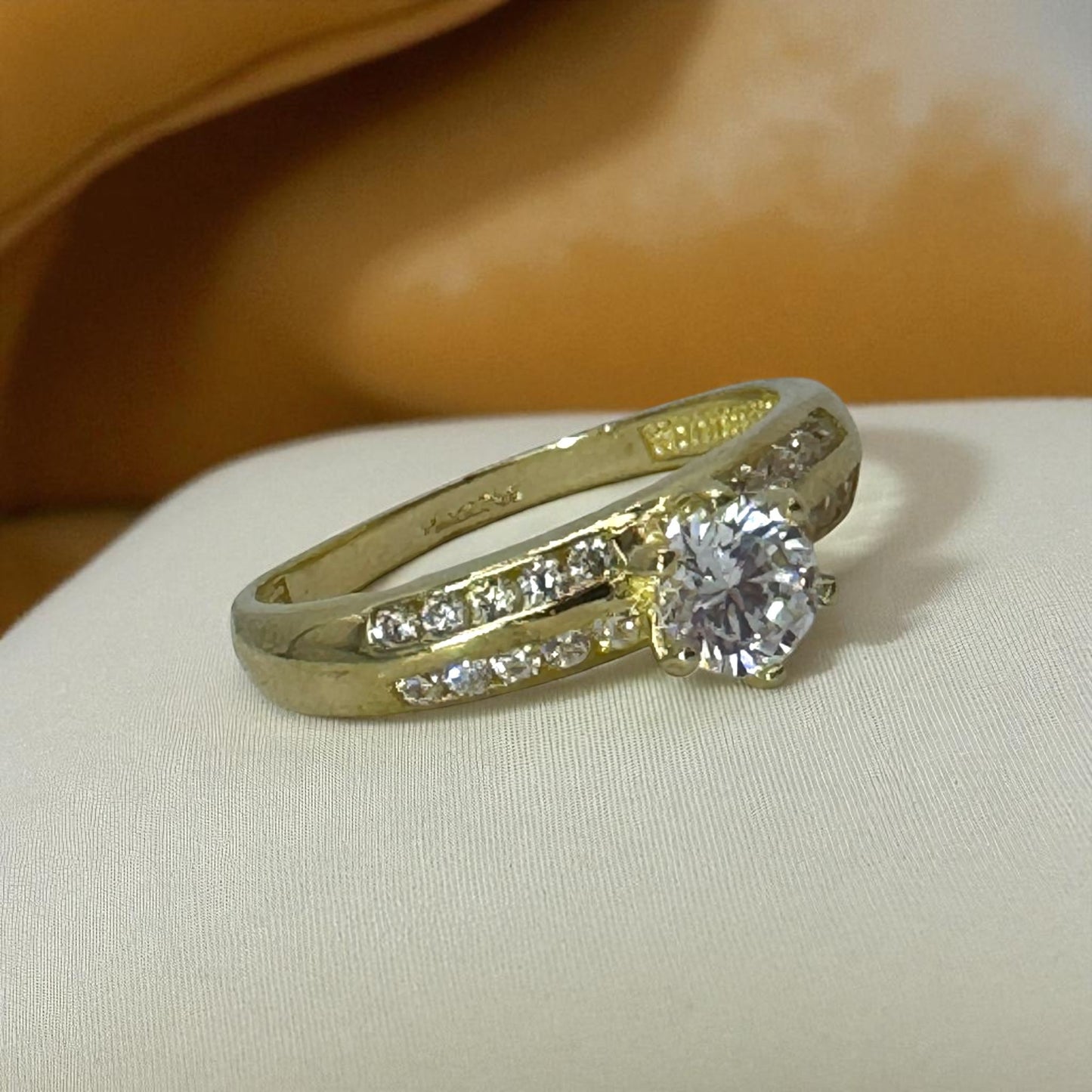 ANILLO DE COMPROMISO EN ORO MEXICANO 10 K