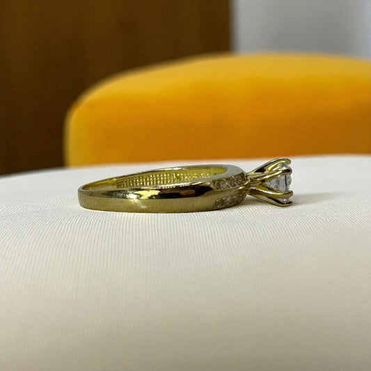 ANILLO DE COMPROMISO EN ORO MEXICANO 10 K