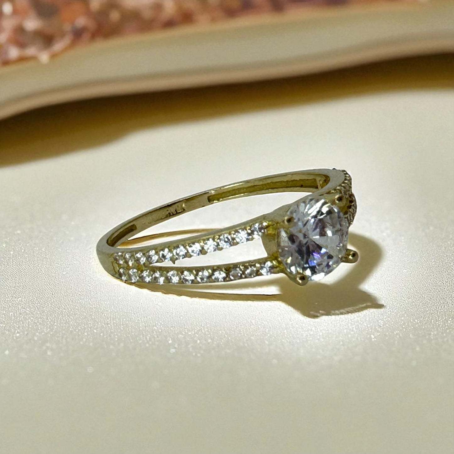 ANILLO DE COMPROMISO EN ORO MEXICANO 10 K